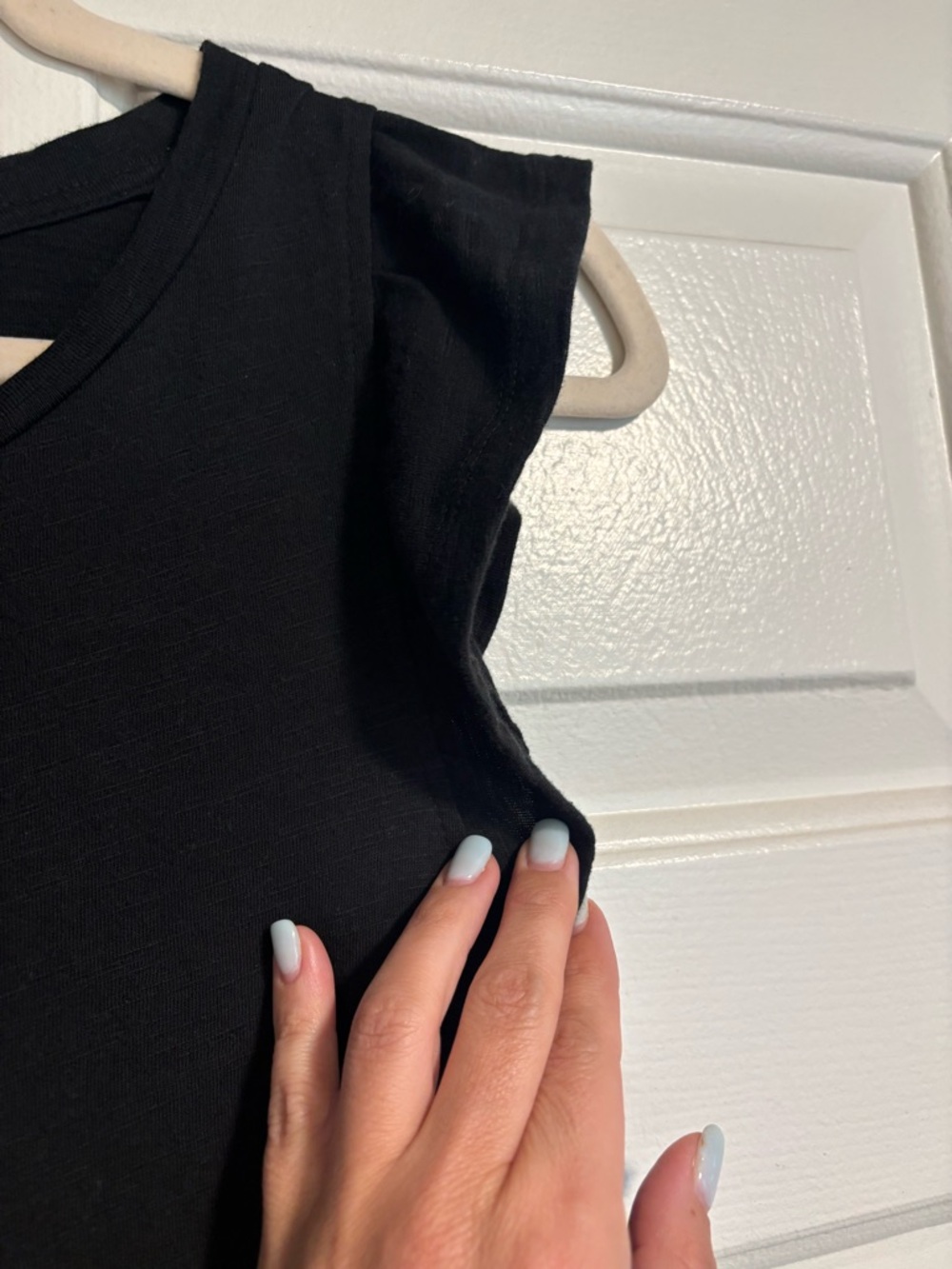 Z Supply Black Ruffle-Shoulder Maxi Dress - Picture 4 of 5